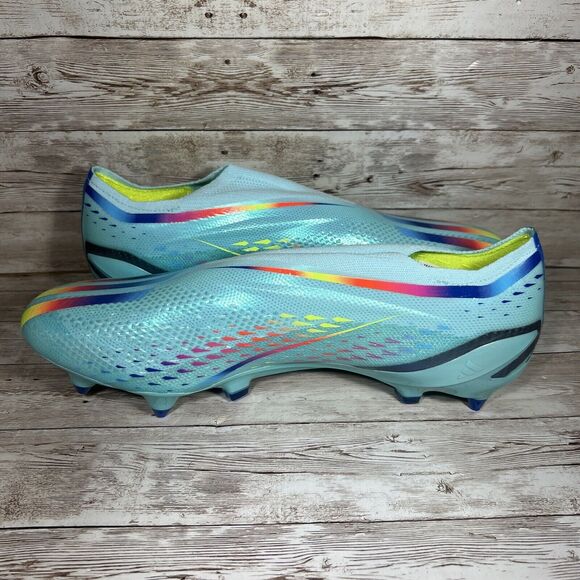 Adidas X Speedportal+ SG GW8420 Elite Aqua Blue Soccer Cleats Size 7 Mens/8 Wmns - Picture 5 of 7